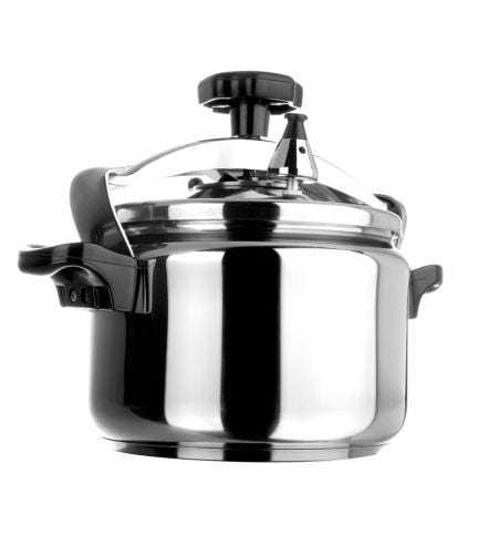 PRESSURE COOKER EK-S7, 7 liters, 2 lids, Additional silicone ring, Induction, Stainless steel
