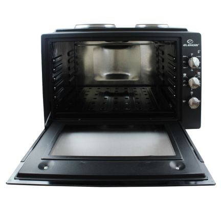 Готварска печка ЕК-7005 OV,  60 L, 3 режима на работа, 2 котлона, 2 емайлирани тави, решетка, Лампа