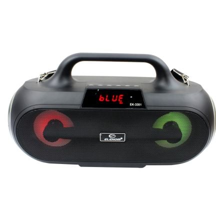 Преносима Тнколона  EK-3351, Сменящи се ярки цветове, LED осветена , Bluetooth, Микрофон, Дистанционно
