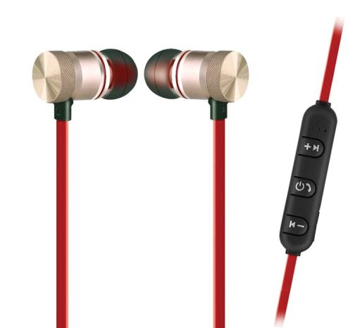 Слушалки EK-027A, Bluetooth - 10 м, Магнитно прикрепяне на главите