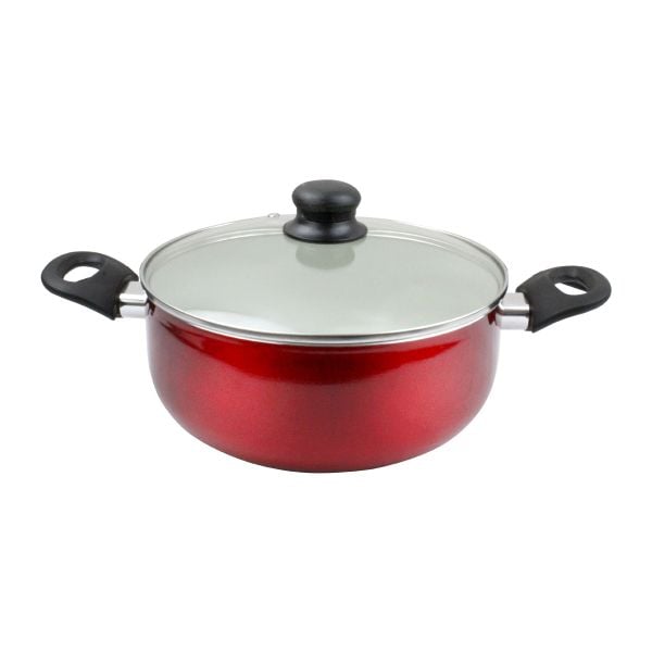 Тенджера със стъклен капак ЕК-024 SDN - 4,5 Литра, Мраморно незалепващо покритие