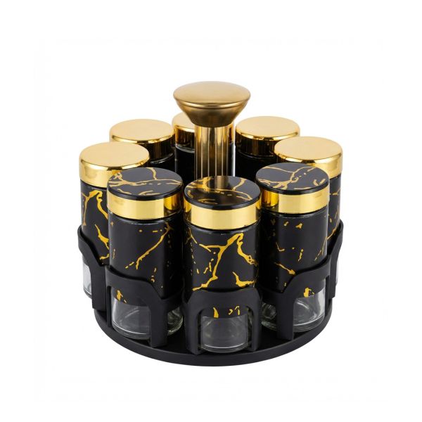 Комплект за подправки  ЕК-16140-9, 8 бр., На въртяща се стойка