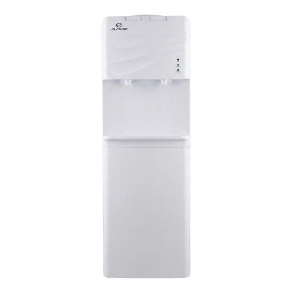 Диспенсър за топла и студена вода Elekom EK-5X86, с Шкаф за съхранение, Компресорно охлаждане, 550W/80W, 10-90°C, за галони с размери на отвора  45мм/60мм 