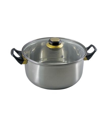 Cast Pot with glass lid  -  7 L