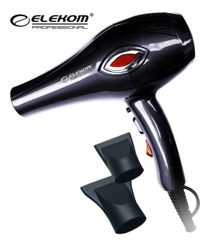 Πιστολάκι μαλλιών ELECOM EK-6600 ΜΕ DIFFUSER - μαύρο - Επαγγελματικό