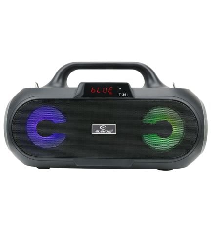 Portable Speaker with shoulder strap or suspension EK-3351, LED illuminated in various bright colors