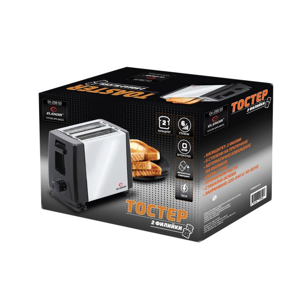 Пакет Тостери от 4 БР.  ЕК-298 SS + EK-168 SS
