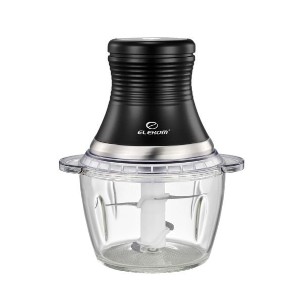 Чопър  EK-1011GS, 300W, 2 режещи остриета от неръждаема стомана, Стъклена купа 1.2 Литра