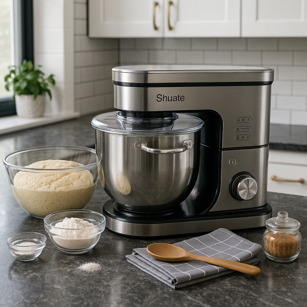 Планетарен Миксер SU-212E, 2000W, Купа-10 Литра, Месене на тесто, Разбиване на яйца, Размесване на крем и сметана