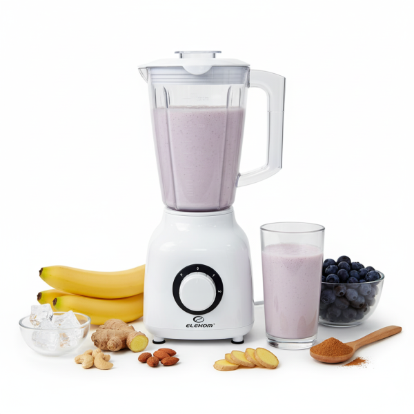 Блендер EK-6103W, 600W, 2 Скорости, Пулс функция, 1.5 Литра кана