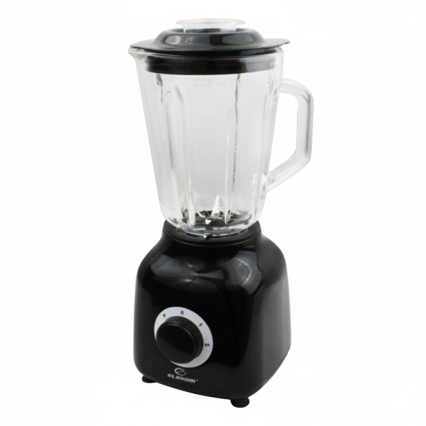 Блендер EK-6102B, 600W, 2 Скорости + Пулс, 1.5 Литра, Стъклена кана