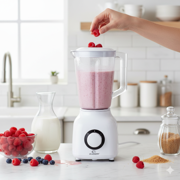 Блендер EK-6103W, 600W, 2 Скорости, Пулс функция, 1.5 Литра кана