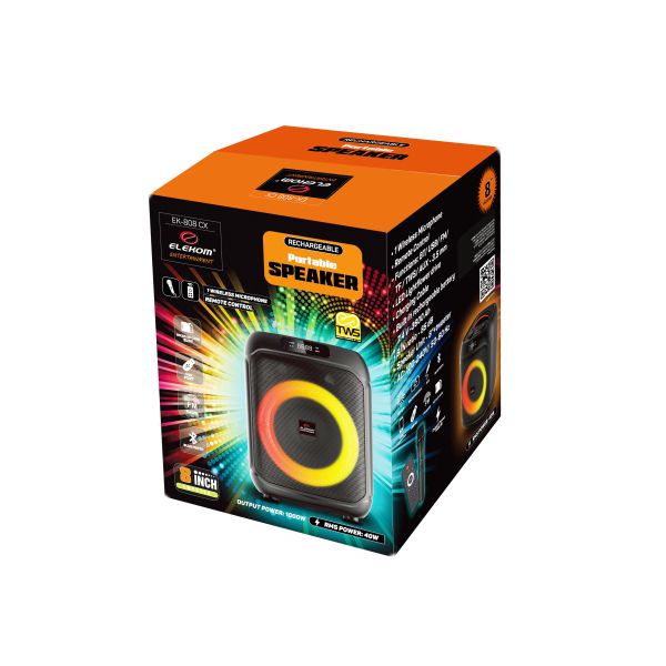 ПРЕНОСИМ ВИСОКОГОВОРИТЕЛ ЕК-808CX, 8“ + tweeter