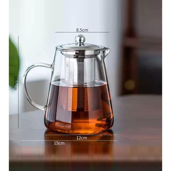 Кана за чай SYА-028 - 950 ml, боросиликатно термоустойчиво стъкло