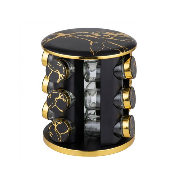 Комплект за подправки  ЕК-16140-4, 12 бр., На въртяща се стойка