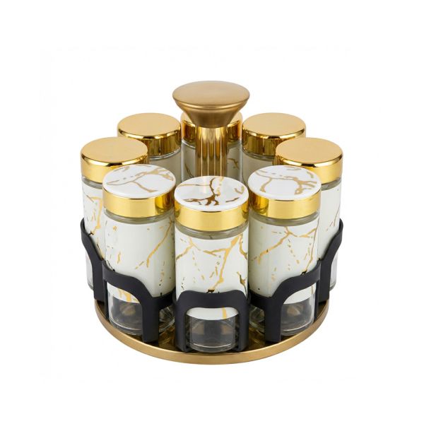 Комплект за подправки  ЕК-16140-8, 8 бр., На въртяща се стойка