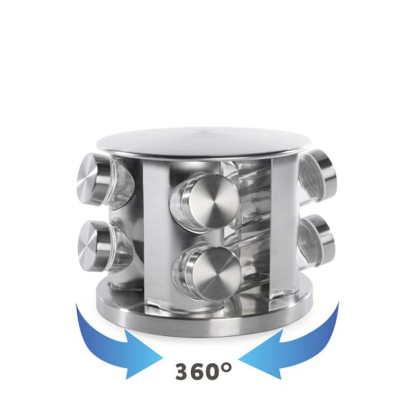 Комплект за подправки  ЕК-16140-1, 8 бр., На въртяща се стойка