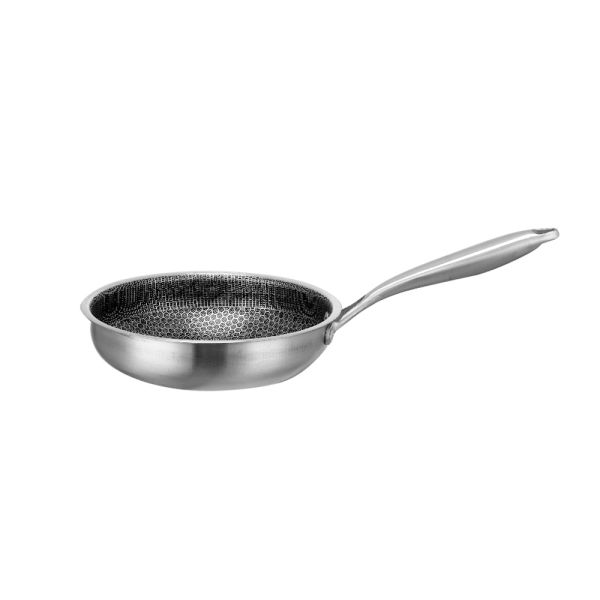 Тиган EK-0660, 26x6cm,  Интелигентно Незалепващо дъно, Hexa Лазерна Технология, Индукционно Дъно, Стъклен Капак 