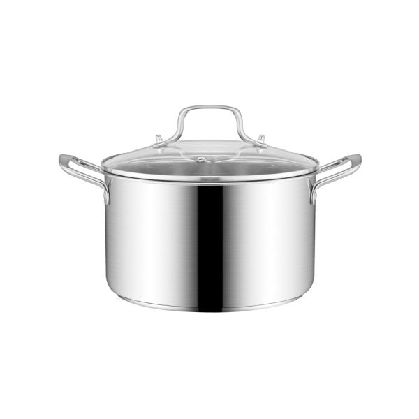 Тенджера със Стъклен Капак EK-0628, 8 литра, 28x15cm