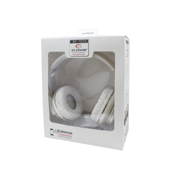 Безжични слушалки Elekom EK-1010, Bluetooth, FM, TF карта